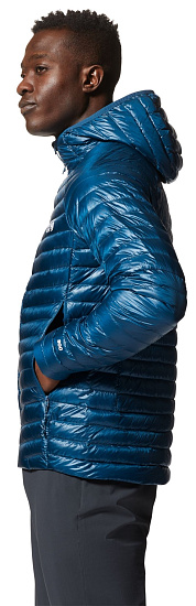 Куртка мужская Mountain Hardwear Ghost Whisperer/2 Hoody Dark Caspian - Фото 4 большая