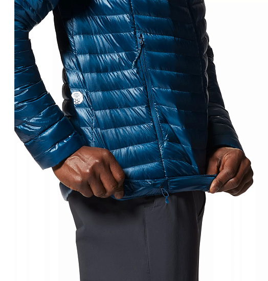 Куртка мужская Mountain Hardwear Ghost Whisperer/2 Hoody Dark Caspian - Фото 8 большая