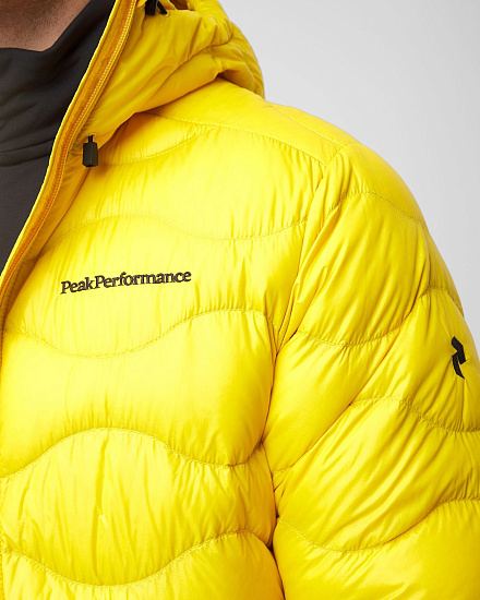 Куртка мужская Peak Performance Helium Hoody Trek Yellow - Фото 3 большая