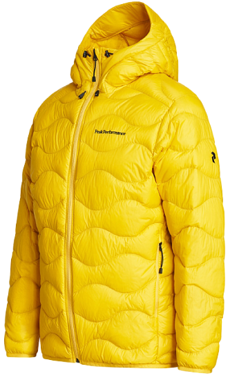 Куртка мужская Peak Performance Helium Hoody Trek Yellow - Фото 4 большая