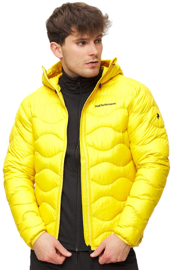Куртка мужская Peak Performance Helium Hoody Trek Yellow - Фото 6 большая