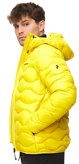 Куртка мужская Peak Performance Helium Hoody Trek Yellow - Фото 7 большая
