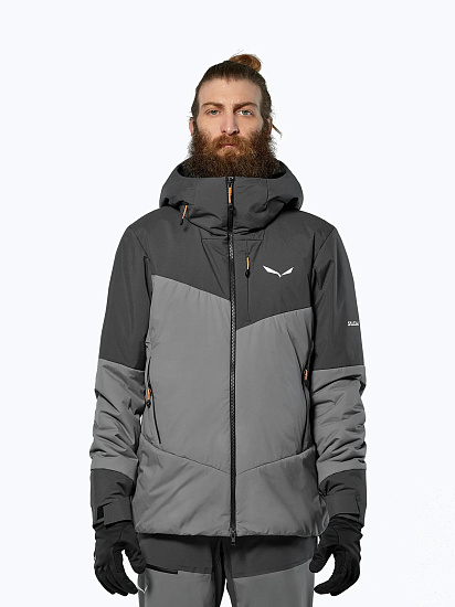 Куртка мужская Salewa Ortles Tw Air Hood Quiet Shade/0870 - Фото 3 большая