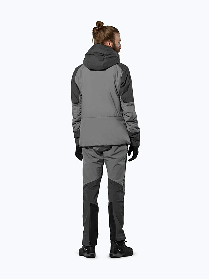 Куртка мужская Salewa Ortles Tw Air Hood Quiet Shade/0870 - Фото 5 большая