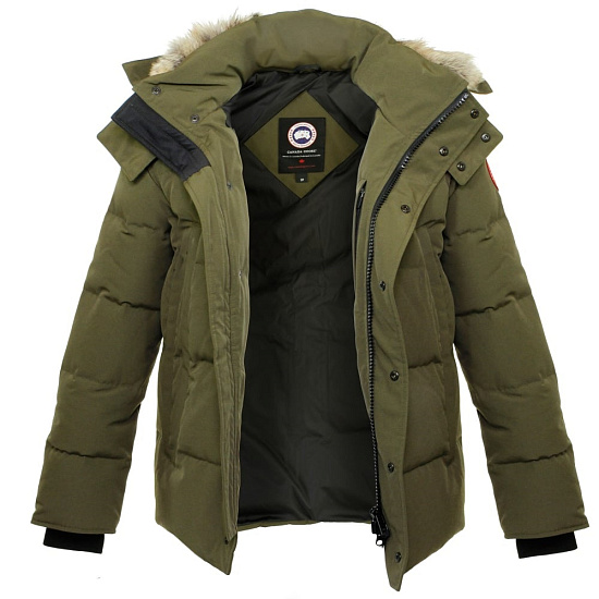 Куртка мужская Canada Goose Wyndham Parka Military Green - Фото 5 большая