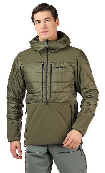 Куртка мужская Norrona Lofoten Primaloft80 Anorak Olive Night - Фото 4 большая