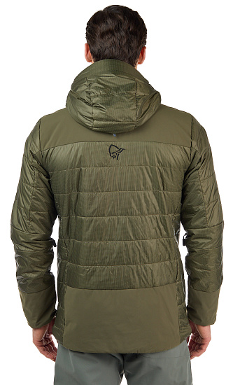 Куртка мужская Norrona Lofoten Primaloft80 Anorak Olive Night - Фото 7 большая