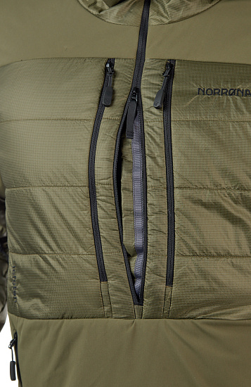 Куртка мужская Norrona Lofoten Primaloft80 Anorak Olive Night - Фото 9 большая