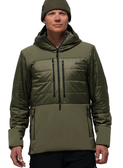Куртка мужская Norrona Lofoten Primaloft80 Anorak Olive Night - Фото 2 большая
