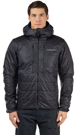 Куртка мужская Norrona Trollveggen Primaloft 100 Zip Caviar - Фото 3 большая