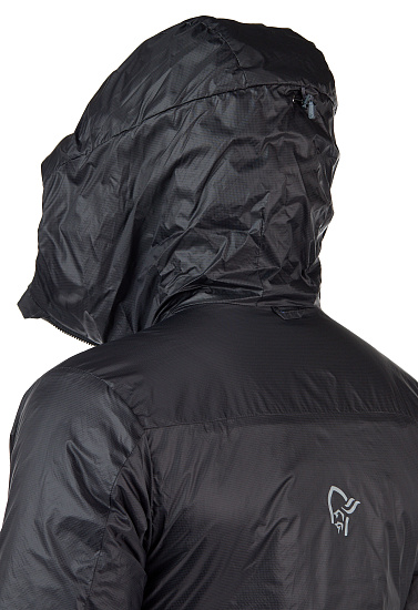 Куртка мужская Norrona Trollveggen Primaloft 100 Zip Caviar - Фото 6 большая