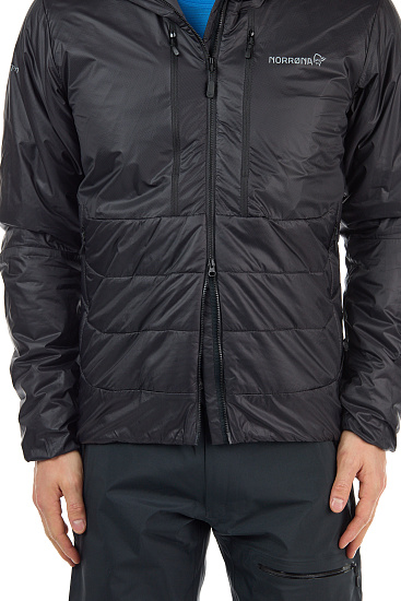 Куртка мужская Norrona Trollveggen Primaloft 100 Zip Caviar - Фото 7 большая