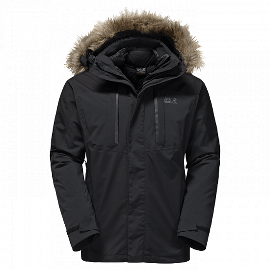 Куртка мужская Jack Wolfskin Ross Island Black - Фото 1 большая