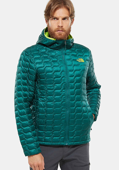 Куртка мужская The North Face ThermoBall Pro Hoodie Botanical Garden Green - Фото 4 большая