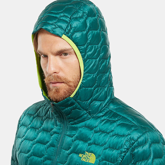 Куртка мужская The North Face ThermoBall Pro Hoodie Botanical Garden Green - Фото 6 большая