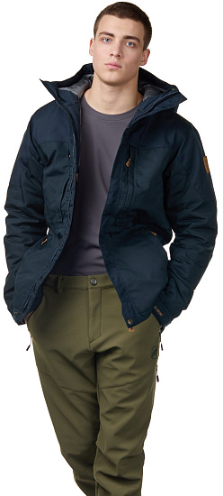 Куртка мужская Fjallraven Skogso Padded Dark Navy - Фото 2 большая