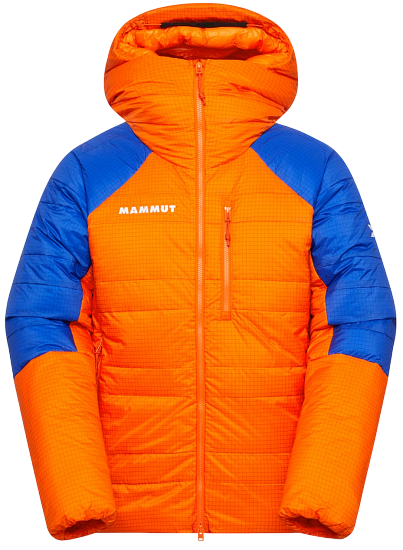 Куртка мужская Mammut Eiger Nordwand Advanced Down In Hd Eiger Orange/Eiger Blue - Фото 1 большая