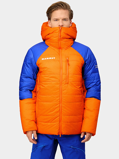 Куртка мужская Mammut Eiger Nordwand Advanced Down In Hd Eiger Orange/Eiger Blue - Фото 3 большая
