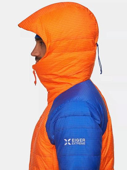 Куртка мужская Mammut Eiger Nordwand Advanced Down In Hd Eiger Orange/Eiger Blue - Фото 8 большая