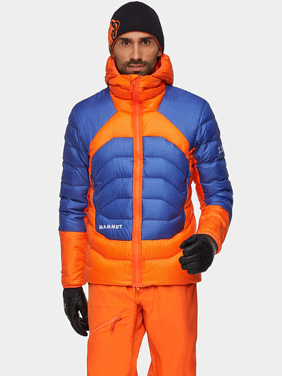 Куртка мужская Mammut Eiger Nordwand Light Down In Hd Eiger Orange/Eiger Blue - Фото 3 большая