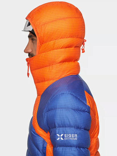 Куртка мужская Mammut Eiger Nordwand Light Down In Hd Eiger Orange/Eiger Blue - Фото 9 большая