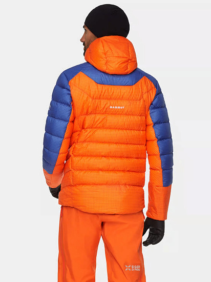Куртка мужская Mammut Eiger Nordwand Light Down In Hd Eiger Orange/Eiger Blue - Фото 11 большая