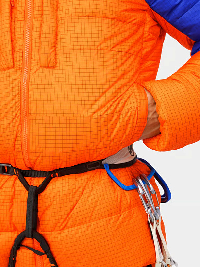 Куртка мужская Mammut Eiger Nordwand Pro Down In Hd Eiger Orange/Eiger Blue - Фото 9 большая