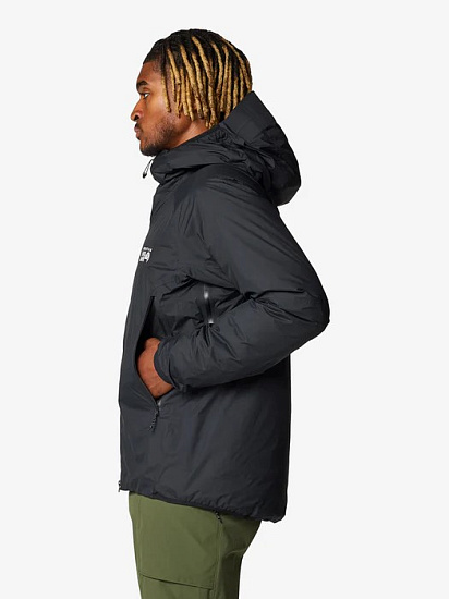 Куртка мужская Mountain Hardwear Storm Whisperer Insulated Black - Фото 4 большая