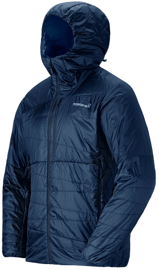 Куртка мужская Norrona Falketind Thermo40 Zip Hood Indigo Night - Фото 2 большая