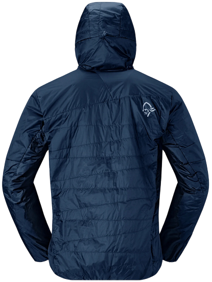 Куртка мужская Norrona Falketind Thermo40 Zip Hood Indigo Night - Фото 3 большая