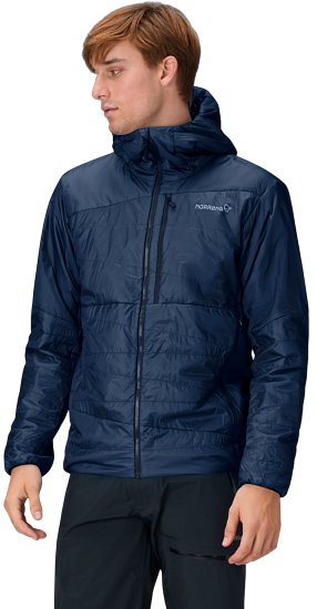 Куртка мужская Norrona Falketind Thermo40 Zip Hood Indigo Night - Фото 4 большая