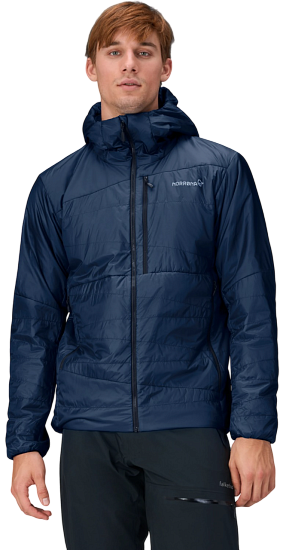 Куртка мужская Norrona Falketind Thermo40 Zip Hood Indigo Night - Фото 5 большая