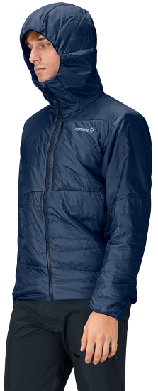 Куртка мужская Norrona Falketind Thermo40 Zip Hood Indigo Night - Фото 7 большая