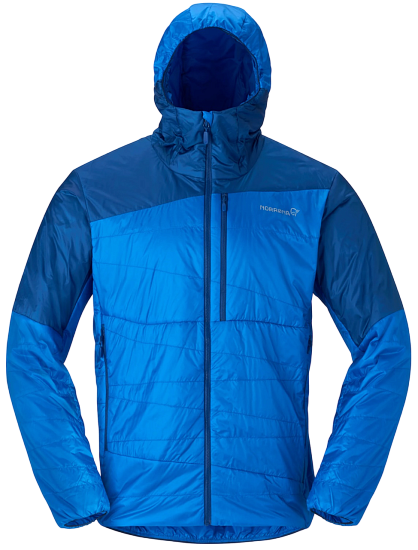 Куртка мужская Norrona Falketind Thermo40 Zip Hood Skydiver - Фото 1 большая
