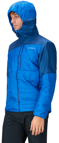 Куртка мужская Norrona Falketind Thermo40 Zip Hood Skydiver - Фото 7 большая