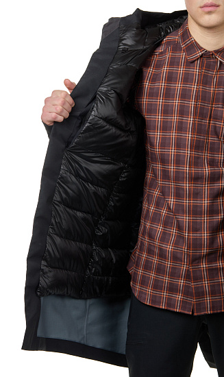 Пальто мужское Arcteryx Veilance Monitor Down Black - Фото 8 большая