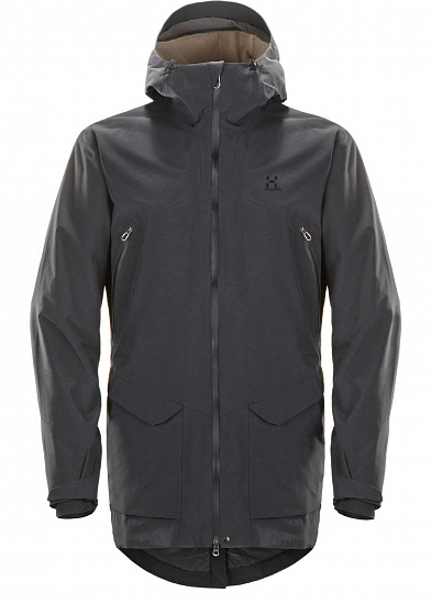 Куртка мужская Haglofs Torsang Parka True Black - Фото 1 большая