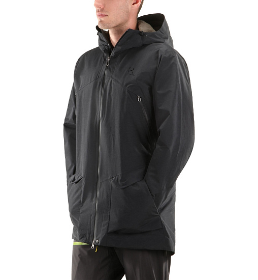 Куртка мужская Haglofs Torsang Parka True Black - Фото 3 большая