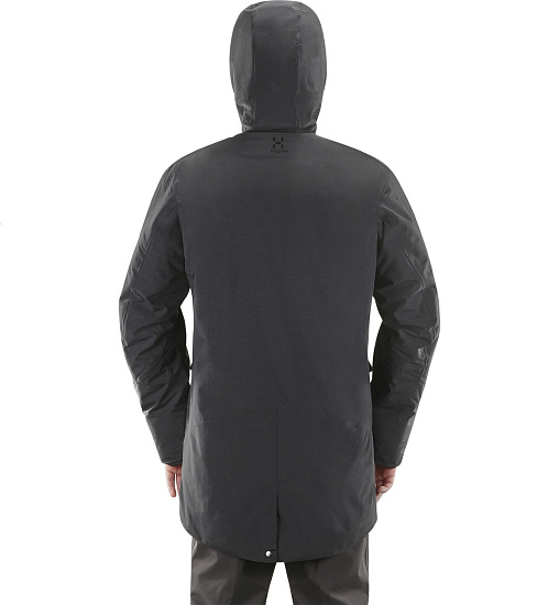 Куртка мужская Haglofs Torsang Parka True Black - Фото 5 большая