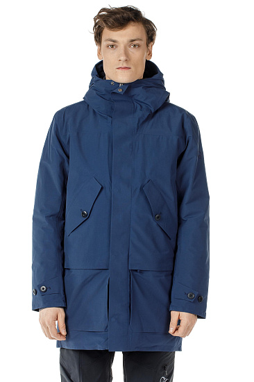 Куртка мужская Norrona Oslo Gore-Tex Insulated Parka Indigo Night - Фото 2 большая