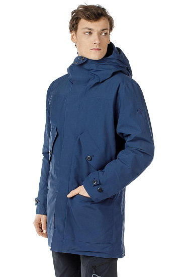 Куртка мужская Norrona Oslo Gore-Tex Insulated Parka Indigo Night - Фото 3 большая
