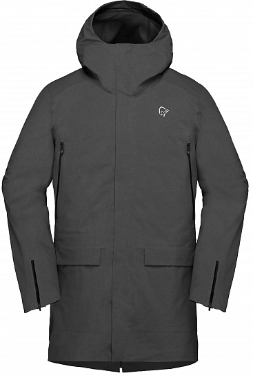 Куртка мужская Norrona Oslo Gore-Tex Down850 Parka Caviar - Фото 1 большая