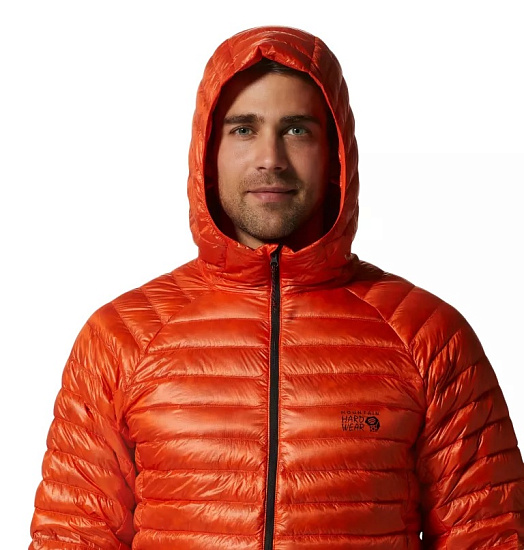 Куртка мужская Mountain Hardwear Ghost Whisperer UL Hoody State Orange - Фото 4 большая