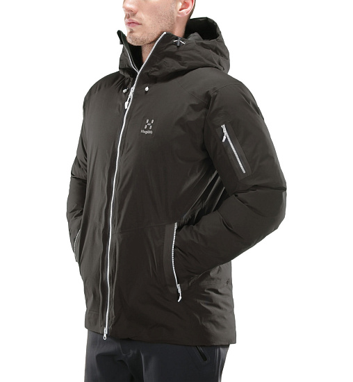 Куртка мужская Haglofs Niva Proof Down True Black - Фото 5 большая