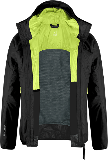 Куртка мужская Montura Vertigo Hybrid Black/Sunny Lime - Фото 4 большая