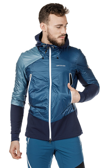 Куртка мужская Ortovox Swisswool Piz Palu Night Blue - Фото 3 большая