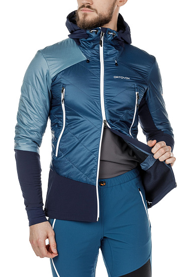Куртка мужская Ortovox Swisswool Piz Palu Night Blue - Фото 7 большая