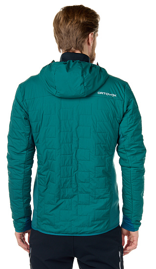 Куртка мужская Ortovox Swisswool Piz Badus Pacific Green - Фото 3 большая