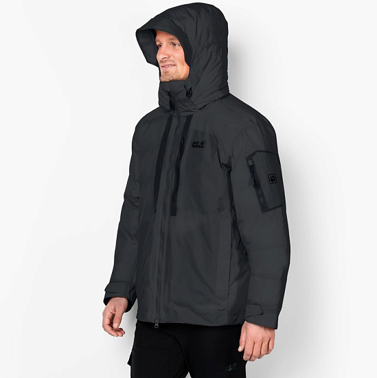Куртка мужская Jack Wolfskin Mount Logan Phantom - Фото 5 большая