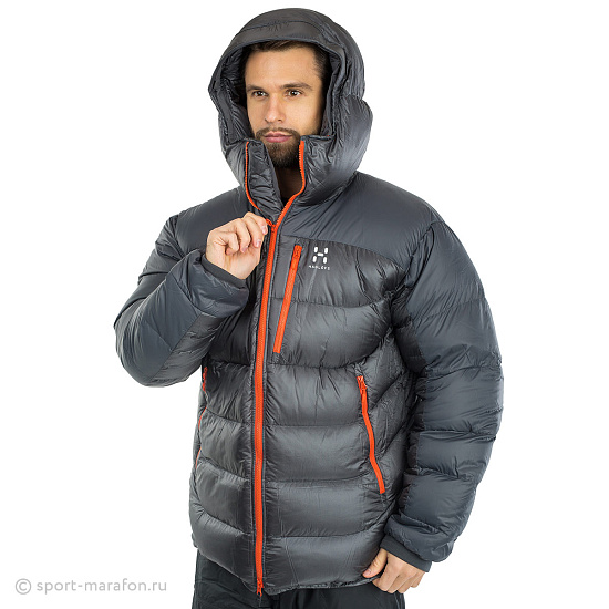 Куртка мужская Haglofs Mojo Down Hood Magnetite - Фото 4 большая
